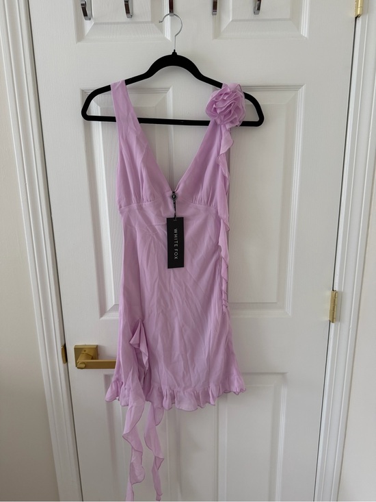White Fox Boutique Dresses & Skirts - White Fox Boutique Lilac Ruffle Slip Dress